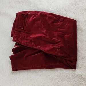 Style & Co 12 red maroon corduroy pants.